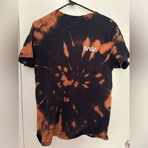 Black tie dyed NASA t-shirt